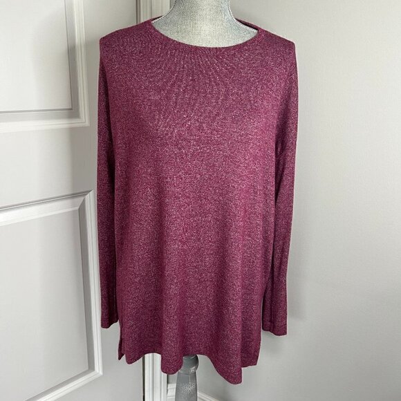 Loft Pink Long Sleeve Flowy Top NWOT Size M - Picture 1 of 2